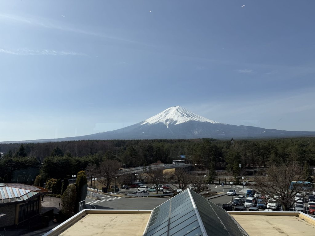 席から見える富士山